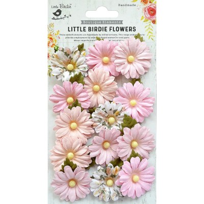 Little Birdie - Valerie Paper Flowers «Pearl Pink» 14 pièces